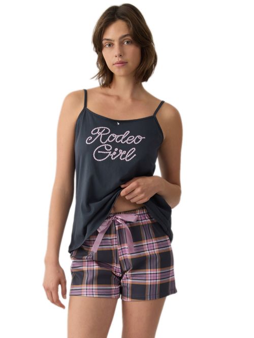 Γυναικεία Πυτζάμα MINERVA Cowgirl - 100% Βαμβακερή 