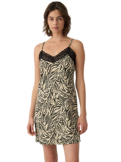 Γυναικείο Νυχτικό MINERVA Animal Δαντέλα - Απαλό Modal Βαμβάκι