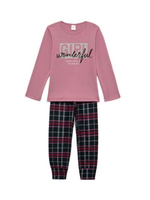 Εφηβική Πυτζάμα MINERVA Wonderful για Κορίτσι - 100% Αγνό Βαμβάκι 