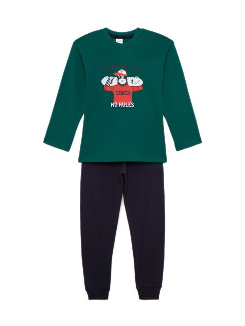 Παιδική Πυτζάμα MINERVA Cartoon για Αγόρι - 100% Αγνό Βαμβάκι 