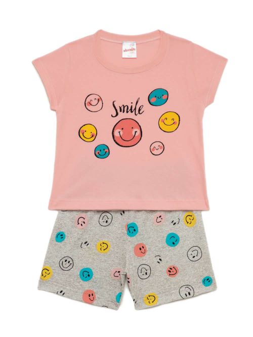 Βρεφική Πυτζάμα MINERVA για Κορίτσι Happy Smile - 100% Αγνό Βαμβάκι