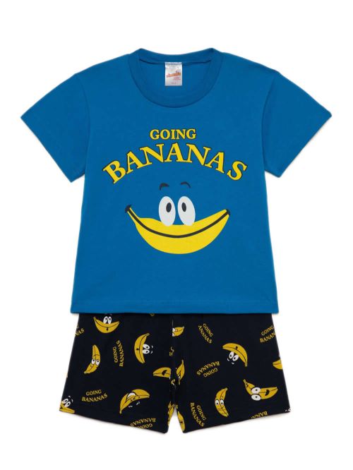 Βρεφική Πυτζάμα MINERVA για Αγόρι Bananas - 100% Αγνό Βαμβάκι