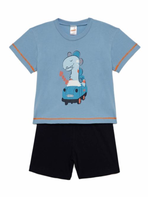 Βρεφική Πυτζάμα MINERVA για Αγόρι Baby Dino - 100% Αγνό Βαμβάκι