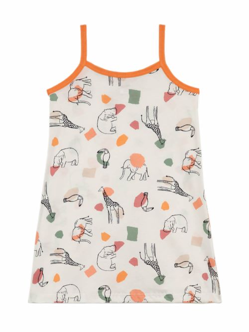 Εφηβικό Νυχτικό MINERVA Prints για Κορίτσι - 100% Αγνό Βαμβάκι 