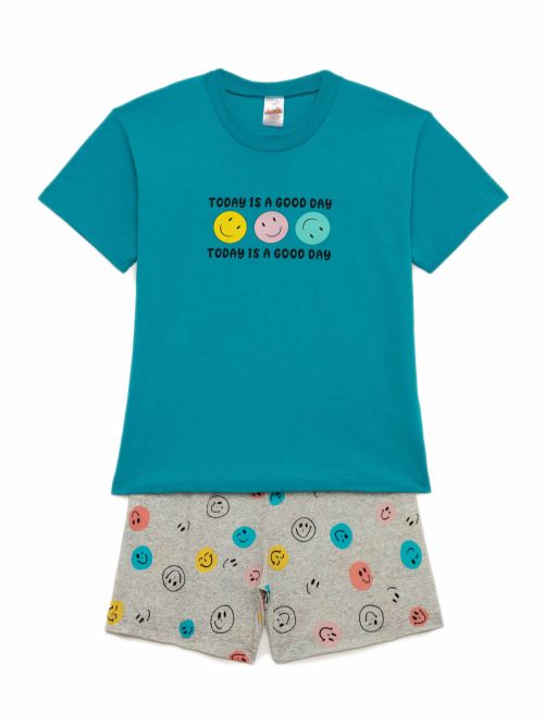 Εφηβική Πυτζάμα MINERVA για Αγόρι Smiles - 100% Aγνό Βαμβάκι