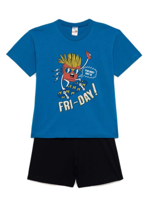 Παιδική Πυτζάμα MINERVA για Αγόρι Fri-day  - 100% Aγνό Βαμβάκι