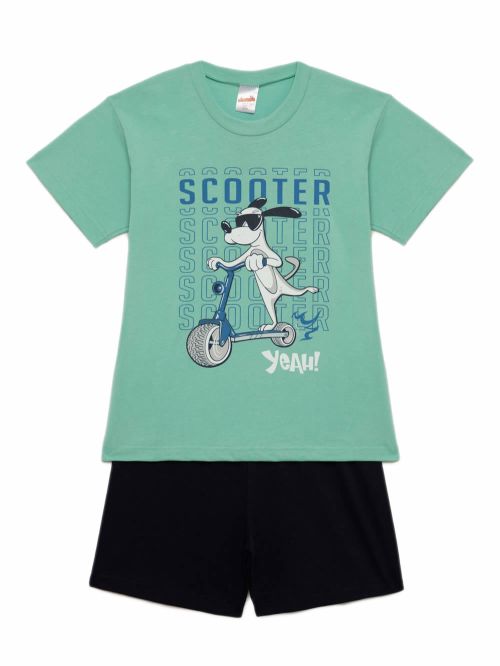Παιδική Πυτζάμα MINERVA για Αγόρι Scooter - 100% Aγνό Βαμβάκι
