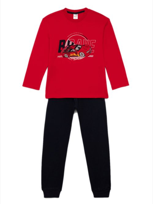 Παιδική Πυτζάμα MINERVA Brave για Αγόρι - 100% Αγνό Βαμβάκι 