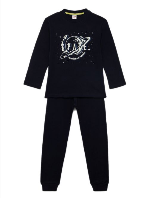 Παιδική Πυτζάμα MINERVA Space Ball για Αγόρι - 100% Αγνό Βαμβάκι 