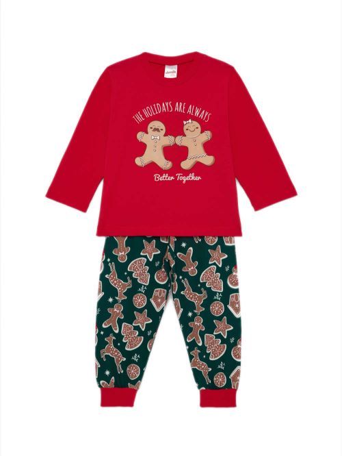 Βρεφική Πυτζάμα MINERVA X-mas Biscuits UNISEX - 100% Αγνό Βαμβάκι