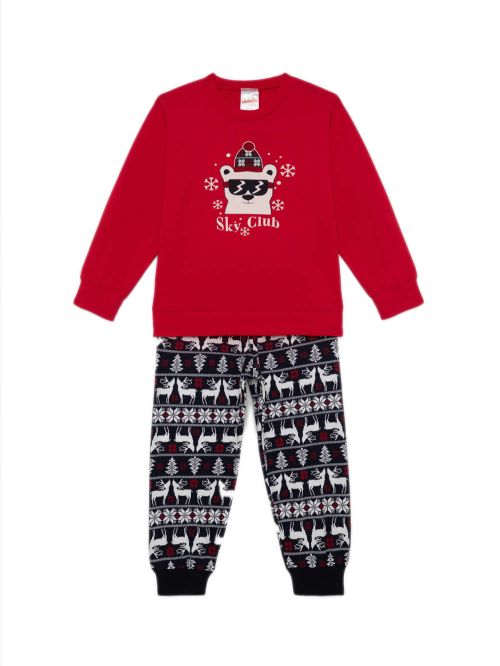 Βρεφική Πυτζάμα MINERVA για Αγόρι Sky Club - 100% Αγνό Βαμβάκι