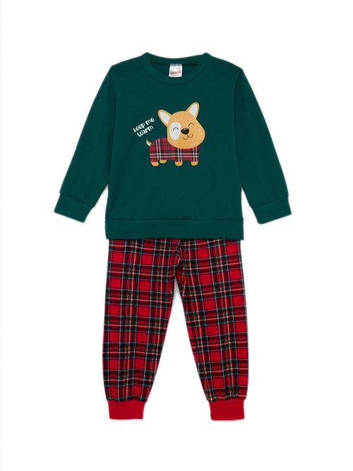 Βρεφική Πυτζάμα MINERVA για Αγόρι Sweat Dog - 100% Αγνό Βαμβάκι