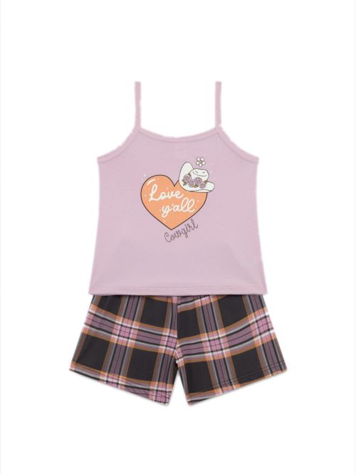 Εφηβική Πυτζάμα MINERVA για Κορίτσι Cowgirl - 100% Αγνό Βαμβάκι