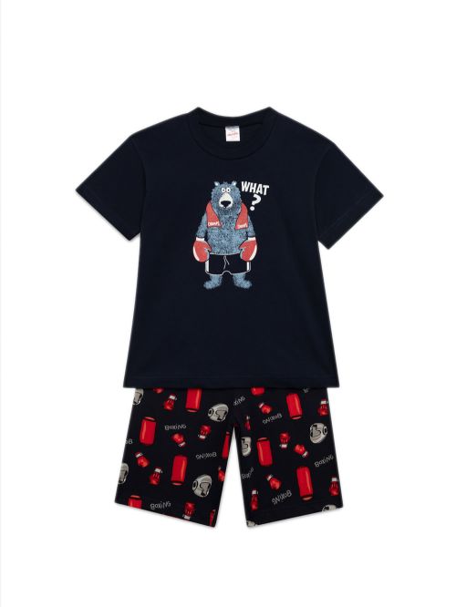 Εφηβική Πυτζάμα MINERVA για Αγόρι Boxing - 100% Aγνό Βαμβάκι