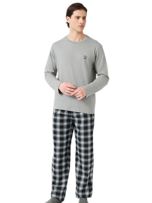 Ανδρική Πυτζάμα Homewear MINERVA Mr - 100% Βαμβάκι Interlock