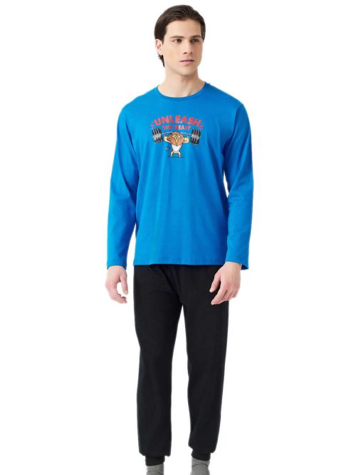 Ανδρική Πυτζάμα MINERVA The Beast - 100% Βαμβάκι Interlock