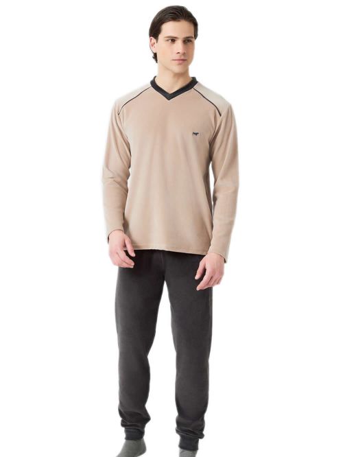 Ανδρική Πυτζάμα MINERVA Bull - Απαλό Βελούδο