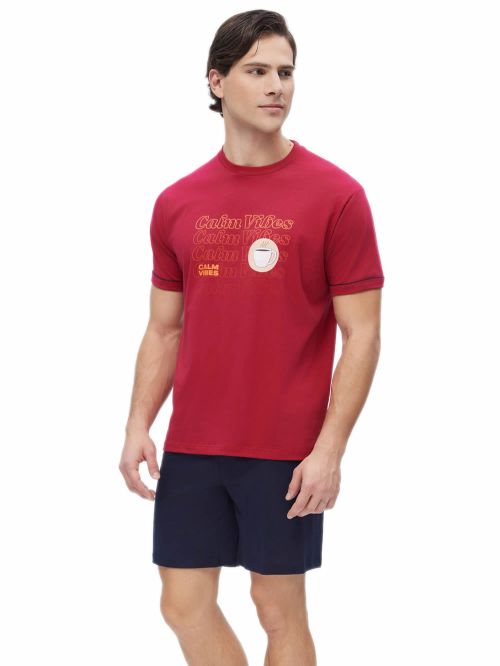Ανδρική Πυτζάμα MINERVA Calm Vibes - 100% Βαμβακερή