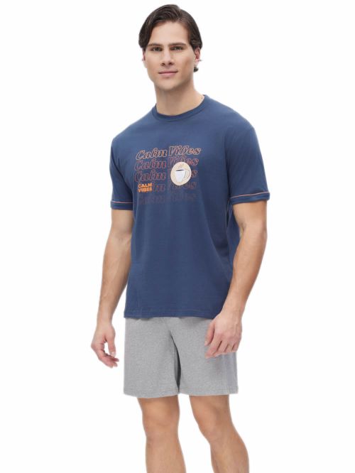 Ανδρική Πυτζάμα MINERVA Calm Vibes - 100% Βαμβακερή
