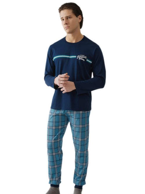 Ανδρική Πυτζάμα MINERVA Superior - 100% Βαμβάκι Interlock 