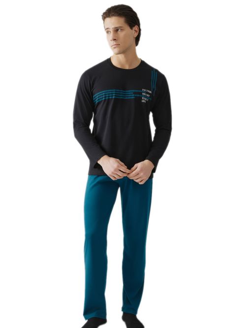 Ανδρική Πυτζάμα MINERVA Stay Strong - 100% Βαμβάκι Interlock 