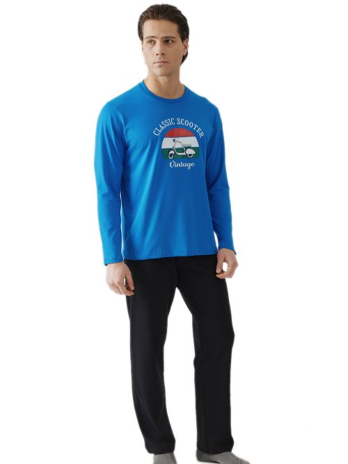 Ανδρική Πυτζάμα MINERVA Scooter - 100% Βαμβάκι Interlock 