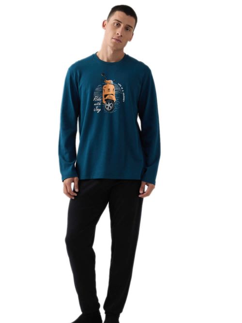 Ανδρική Πυτζάμα MINERVA Vespa - 100% Βαμβάκι Interlock 