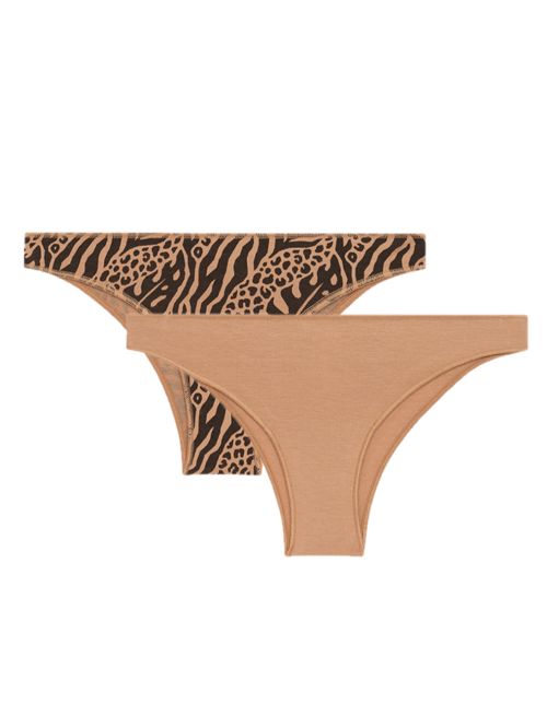 MINERVA Brazilian Slip Fimelle 974 - Αόρατα Λάστιχα - Απαλό Modal - 2 Τεμάχια