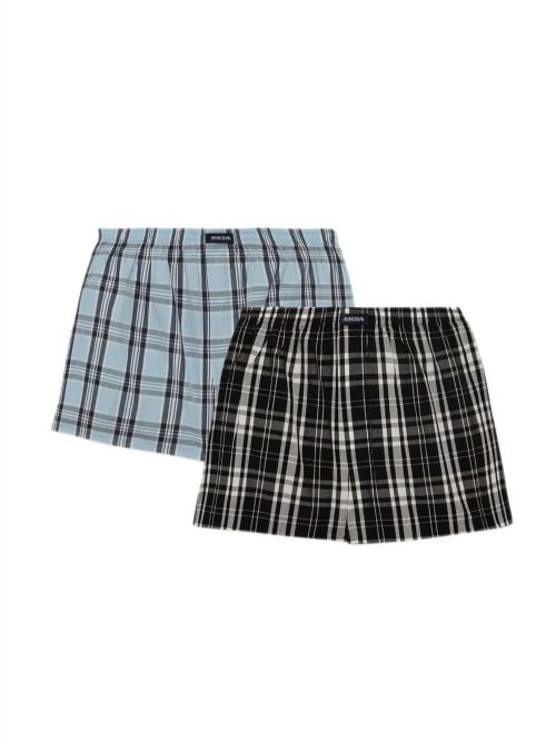 Ανδρικό Μπόξερ MINERVA Ποπλίνα Καρό 063 - 100% Αγνό Βαμβάκι - Πακέτο με 2