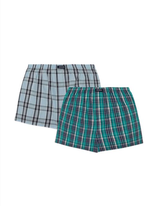 Ανδρικό Μπόξερ MINERVA Ποπλίνα Καρό 066 - 100% Αγνό Βαμβάκι - Πακέτο με 2