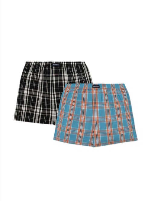 Ανδρικό Μπόξερ MINERVA Ποπλίνα Καρό 067 - 100% Αγνό Βαμβάκι - Πακέτο με 2