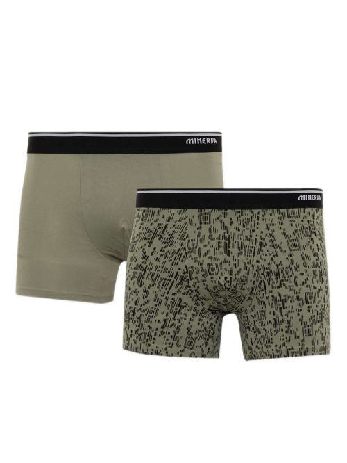 Ανδρικό Μπόξερ MINERVA Digi Camo - Ελαστικό Βαμβάκι - Πακέτο με 2 