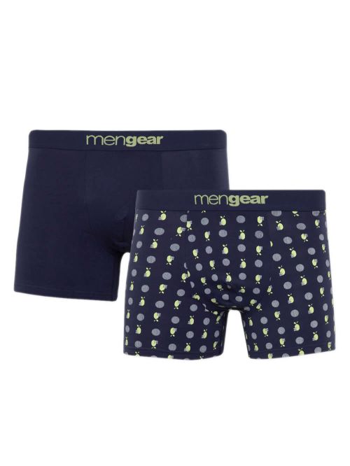 Ανδρικό Μπόξερ MINERVA Mengear Lemon Dots - Ελαστικό Βαμβάκι - Πακέτο με 2 