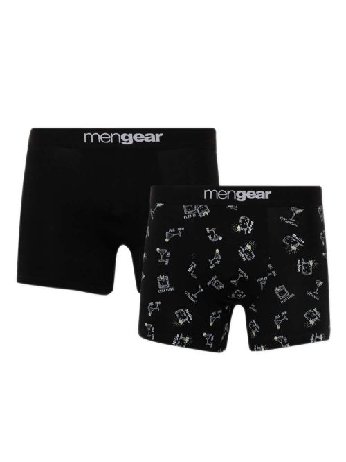 Ανδρικό Μπόξερ MINERVA Mengear Cocktails - Ελαστικό Βαμβάκι - Πακέτο με 2 