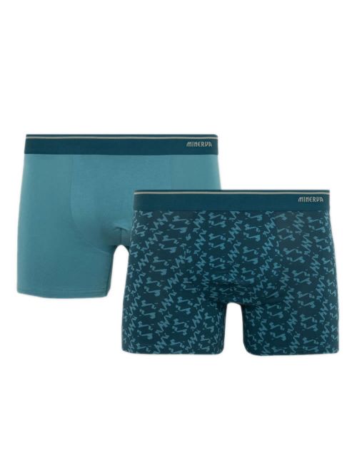 Ανδρικό Μπόξερ MINERVA Glits - Ελαστικό Βαμβάκι - Πακέτο με 2 