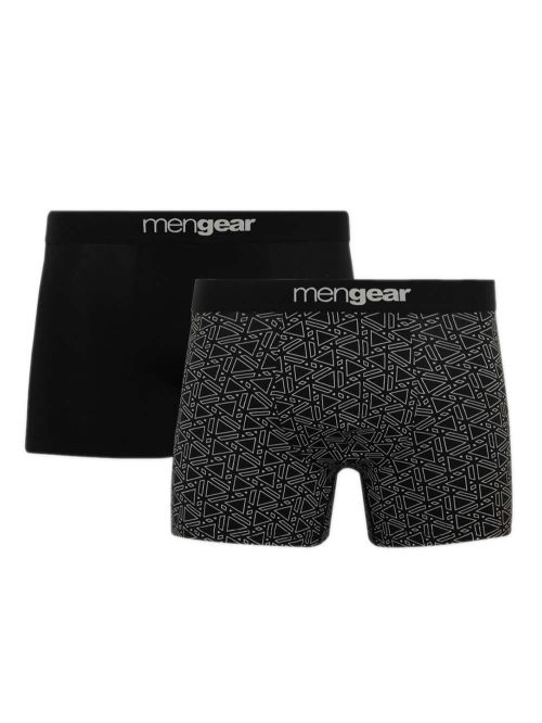 Ανδρικό Μπόξερ MINERVA Geometry Mengear - Ελαστικό Βαμβάκι - Πακέτο με 2 