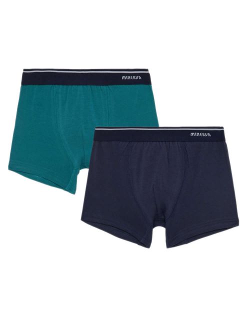 Παιδικό Boxer MINERVA για Αγόρι Solid - Απαλό Βαμβάκι - Πακέτο με 2