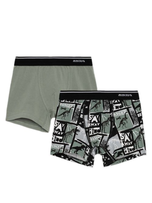 Παιδικό Boxer MINERVA για Αγόρι Danger - Απαλό Βαμβάκι - Πακέτο με 2
