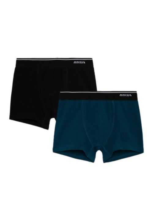 Παιδικό Boxer MINERVA για Αγόρι Solid - Απαλό Βαμβάκι - Πακέτο με 2
