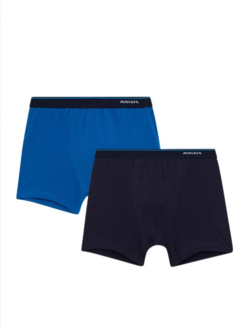 Παιδικό Boxer MINERVA για Αγόρι Solid - Απαλό Βαμβάκι - Πακέτο με 2