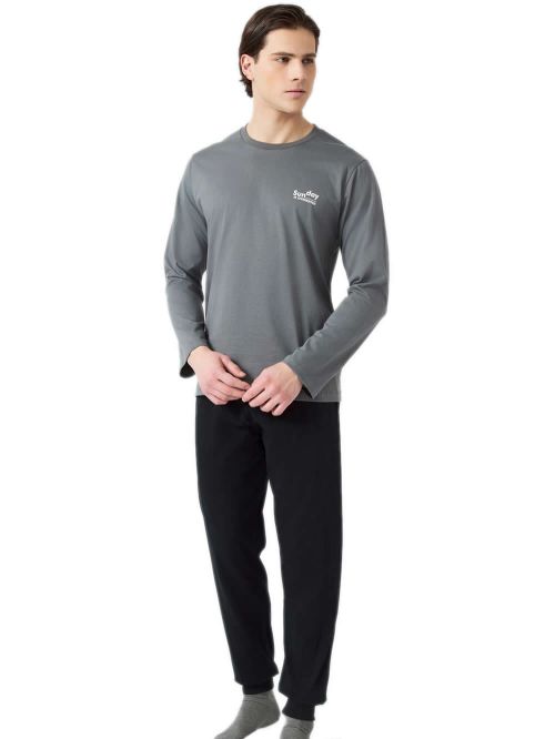 Ανδρική Πυτζάμα MINERVA Sun Day - 100% Βαμβάκι Interlock