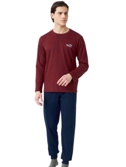 Ανδρική Πυτζάμα MINERVA Sun Day - 100% Βαμβάκι Interlock