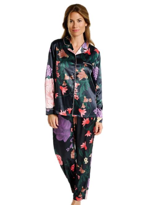 Γυναικεία Πυτζάμα Πολυτελείας MUYDEMI Floral - Απαλό Σατέν