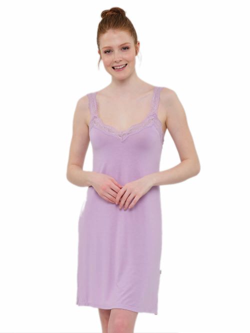 Γυναικείο Νυχτικό MUYDEMI - Απαλό Viscose & Δαντέλα