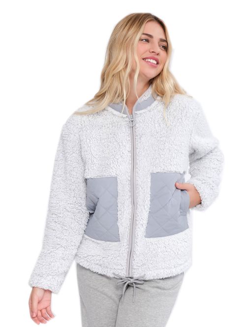 Γυναικεία Ρόμπα MUYDEMI - Ζεστό & Απαλό Fleece - Γούνινο Σχέδιο 