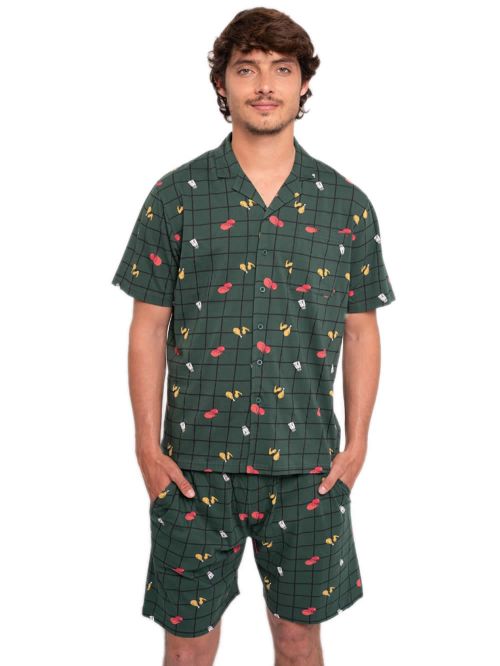 Ανδρική Πυτζάμα MUYDEMI Paella - 100% Βαμβακερή