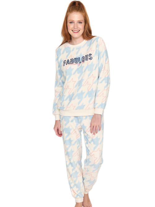 γυναικεία πυτζάμα muydemi 972300 μπροστά