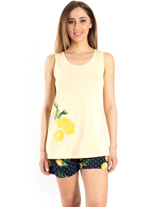 γυναικεία πυτζάμα rachel 12101 μπροστά