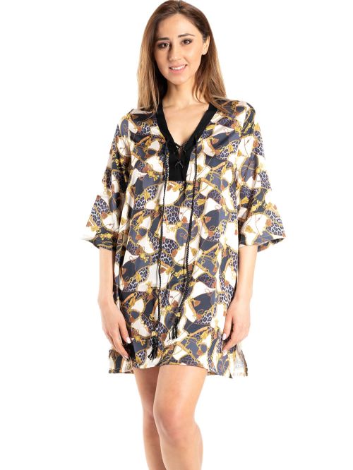 καφτάνι rachel 12150 μπροστά