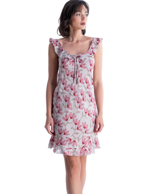 νυχτικό rachel 12544 beige μπροστά